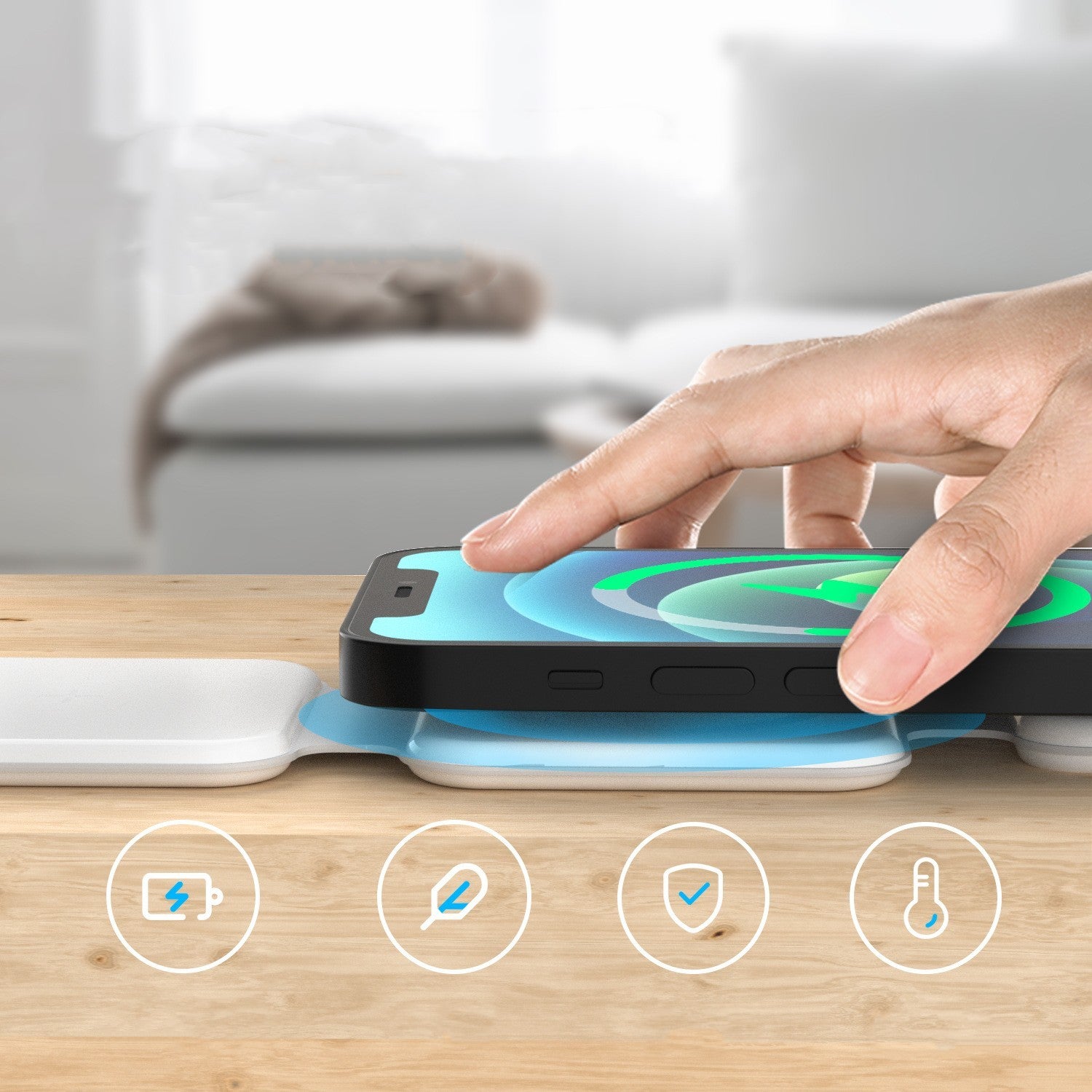 TriCharge Foldable Station – All Devices, One Spot